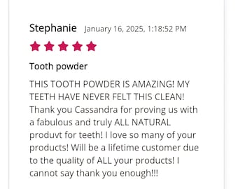 Restoring and Remineralizing tooth & gum powder