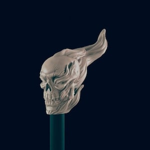 Flaming Skulls | skull | D&D | Pathfinder | Tabletop Miniatures | Fantasy Gaming Minis | RPG | Mini | Monster Figurines | EC3D | 32mm | 28mm