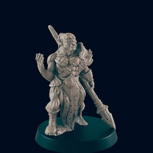 Orc Set | Orcs | D&D | Pathfinder | Tabletop Miniatures | Fantasy Gaming Minis | RPG | Mini | Monster Figurines | EC3D | 28mm | 32mm