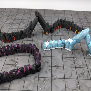 Dungeon Sticks Crystal Cavern Set 27pc Tabletop Terrain  Miniature Wargaming DnD Tiles Dungeon Tiles for DnD miniatures 28mm Scatter Terrain
