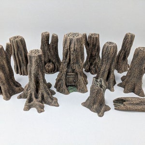 Alberi / Foresta / Ceppo di palude / Terreno da tavolo in miniatura / D&D / Wargaming / Scatter / RPG / Mini / Figurine / 32 mm / 28 mm / DnD / 2023