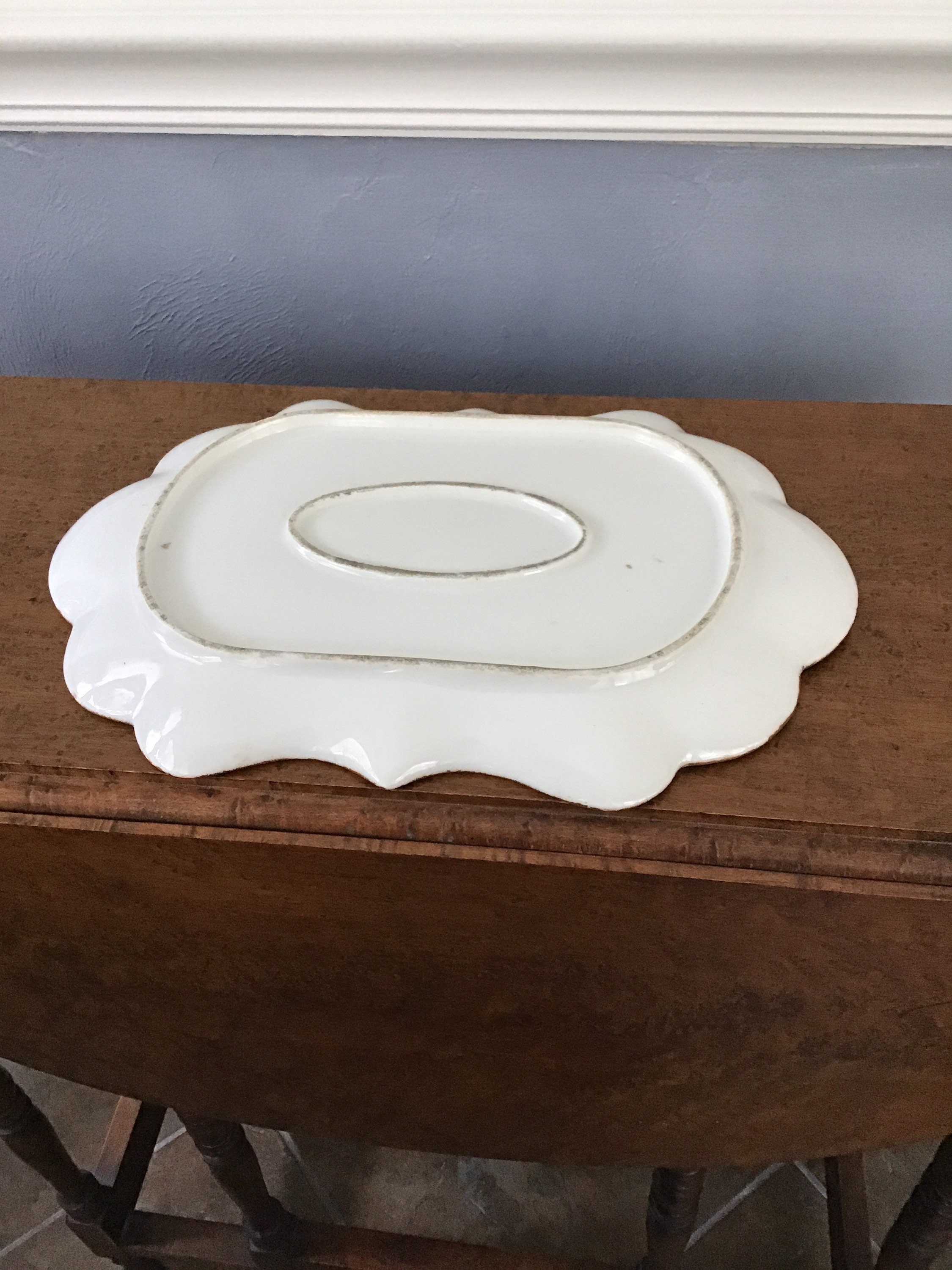 Antique porcelain floral Dresser Tray Etsy.de