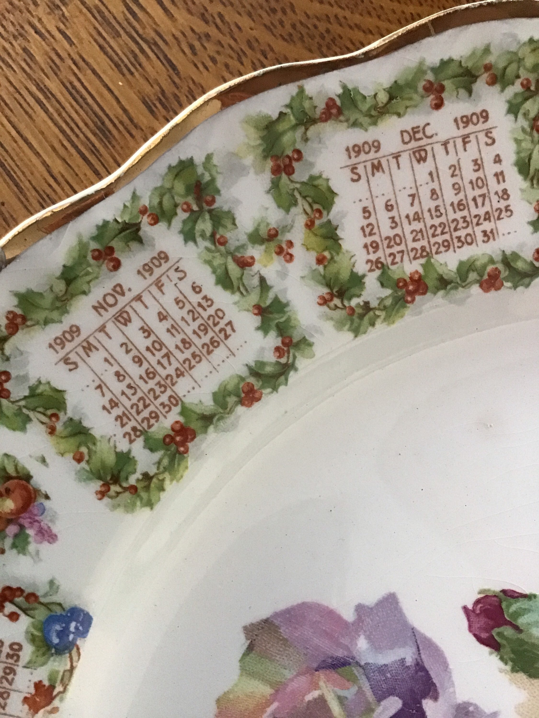 1909 Rose Calendar Plate Marked Carnation , Mcnicol. Etsy