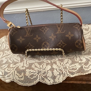 Louis Vuitton Monogram Canvas Leather Dice and Dice Case Brown Red