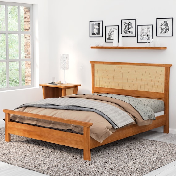 King platform bed frame and headboard discount