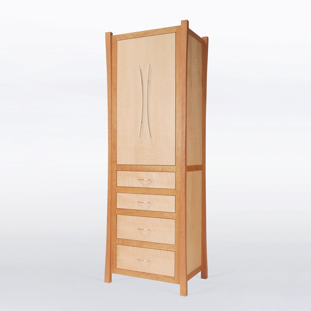 Modern Wardrobe or Dresser for Bedroom With Drawers and Closet Space