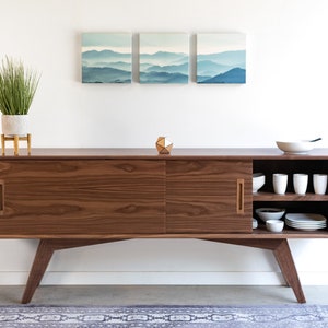 Modern Midcentury Sideboard / Buffet in Walnut Montecito image 10