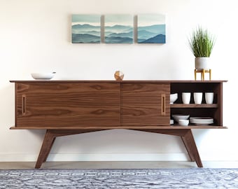 Modern Midcentury Sideboard / Buffet in Walnut "Montecito"