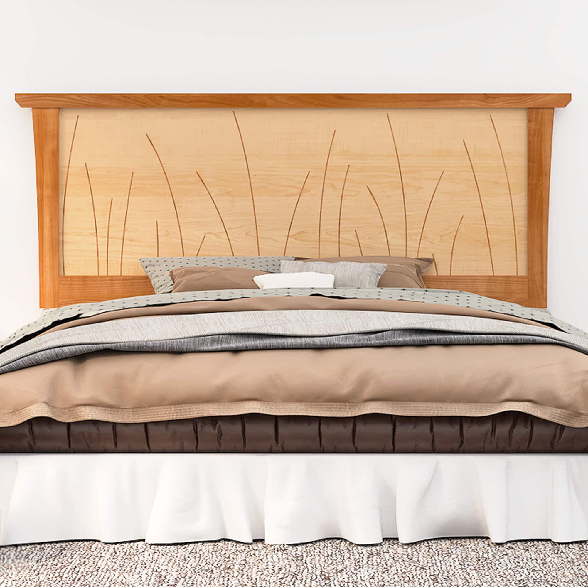 Headboard Queen Size Cherry Bed Solid Wood Headboard King Full