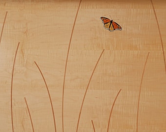 Butterfly Inlay for Beds from Nathan Hunter Design