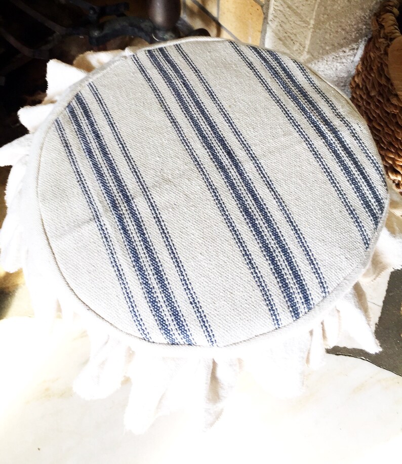 Farmhouse bar stool cover Etsy