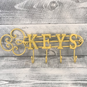 Cast Iron Key Rack, Keys Wall Hooks, Key Holder For Wall, Keys Hanger Hooks, Key Wall Decor, Keys Wall Organizer