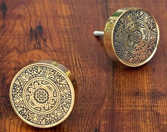 Moroccan Knob, Metal Knob, Marrakesh Cabinet Knob, Large Drawer Knob, Brass Cabinet Knob, Closet Door Knob, Gold Knob