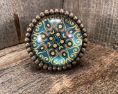 Moroccan Knob, Metal Glass Knob, Marrakesh Cabinet Knob, Drawer Knob, Metal Cabinet Knob, Closet Door Knob, Gold Knob
