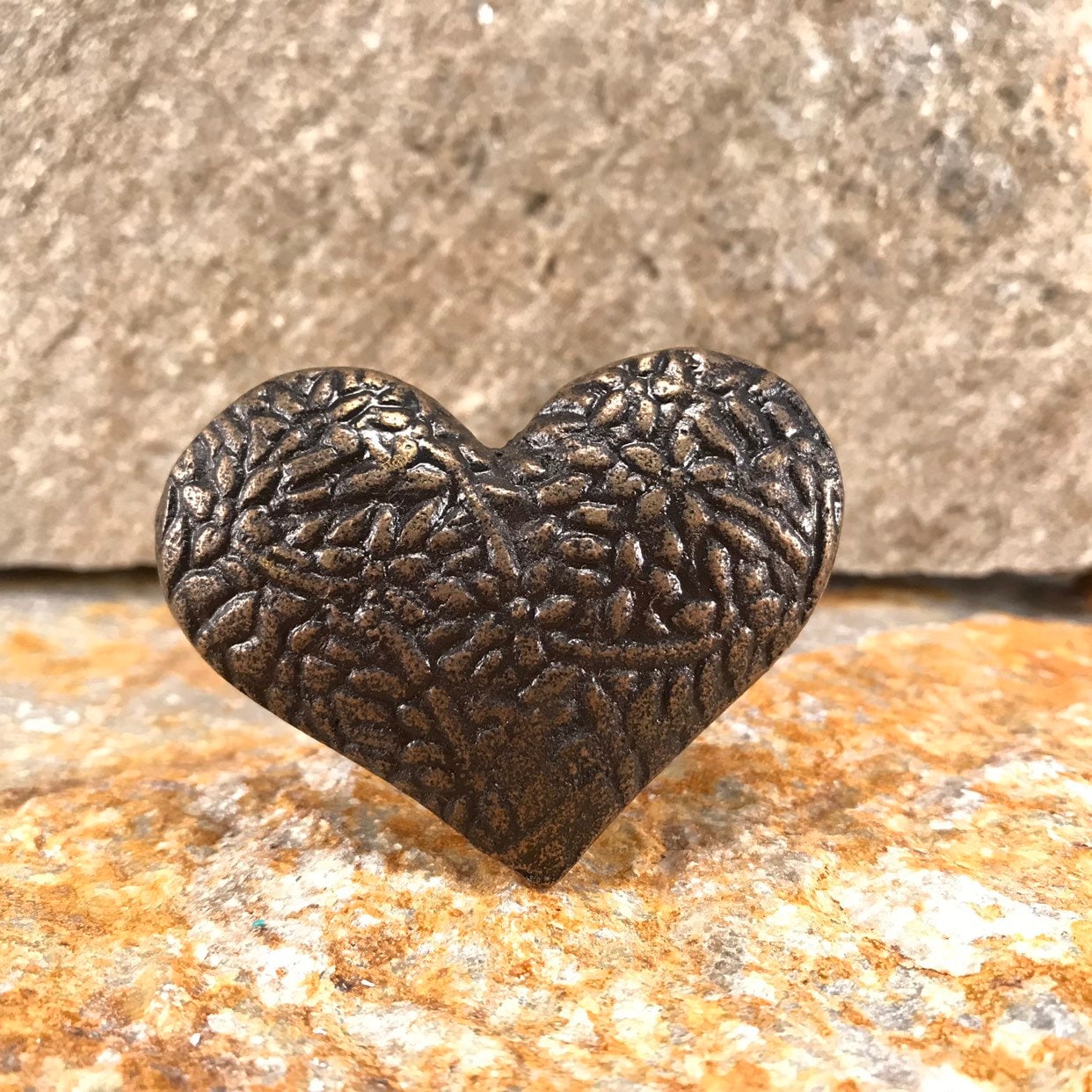 Cast Iron Heart Knob Metal Dresser Drawer Pulls Knobs And Etsy