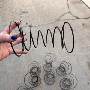 Extra Large Vintage Metal-Springs, Spring, Coiled Tornado Spring, Tempered Steel Single Vintage Spring