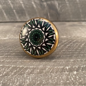 Ceramic Knob, Round Drawer Pull, Furniture Replacements Knobs and Pulls, KNOB346