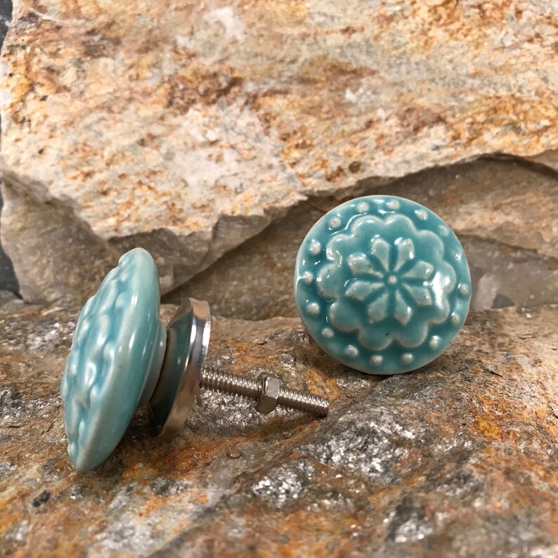 Ceramic Knob Decorative Pull Knob Instant Furniture Upgrade Etsy