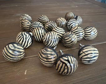 Zebra Bone Resin Drawer Knob, African Style Cabinet Hardware Home Improvement Hardware DIY Supplies