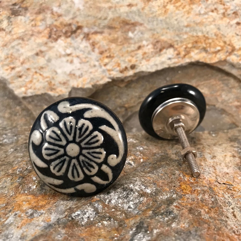 Ceramic Knob Decorative Pull Knobs Instant Furniture Upgrade Etsy