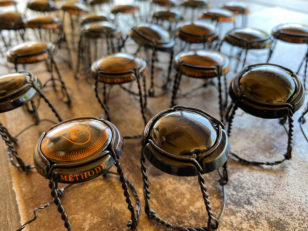 Muselet Wire Cages, Champagne Cage Craft Supply, Lot of 6 Metal Cages