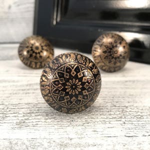 Moroccan Brass Knob, Marrakesh Cabinet Knob, Drawer Knob, Metal Cabinet Knob, Closet Door Knob