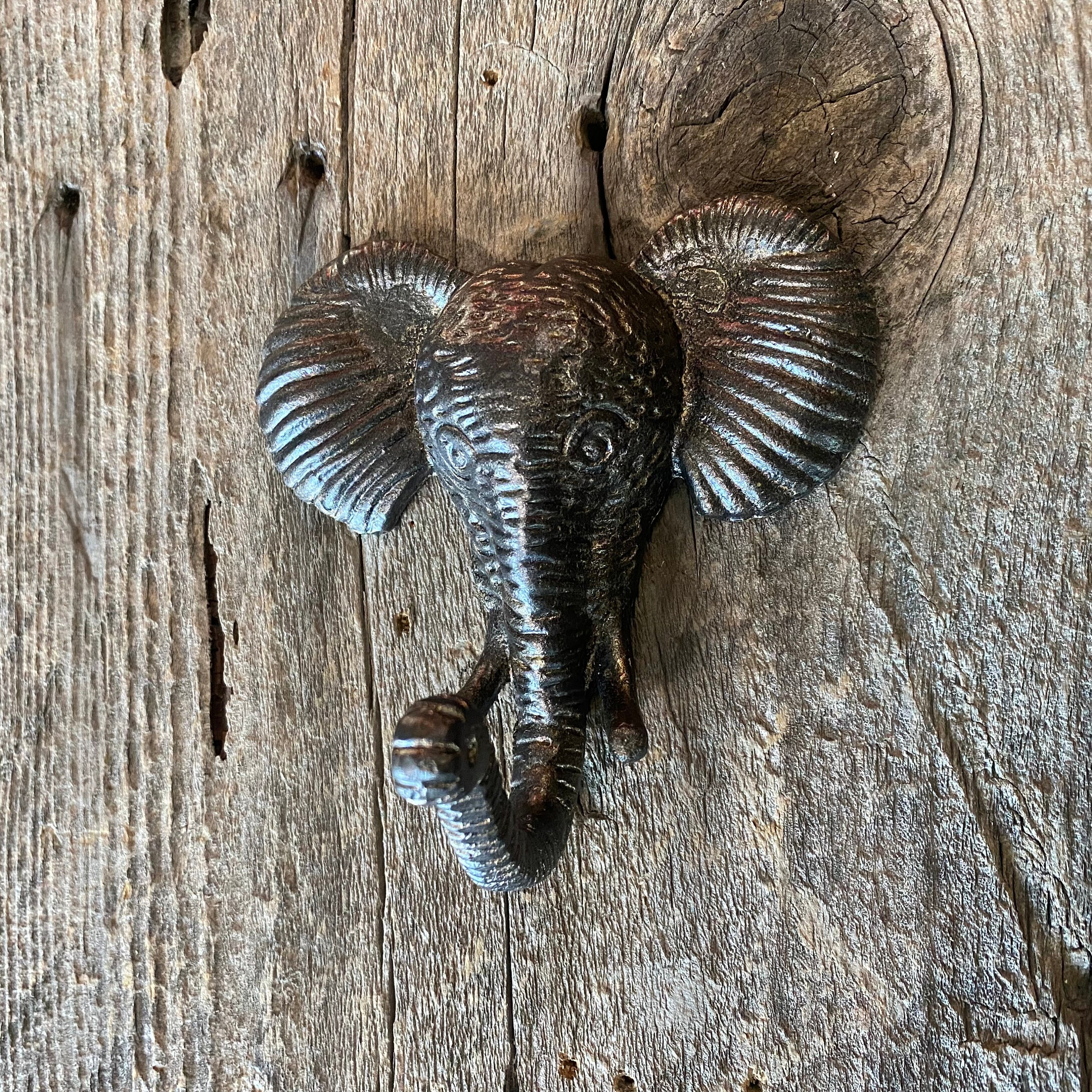 Deluxe Brass Animal Wall Hook - Elephant & Ram