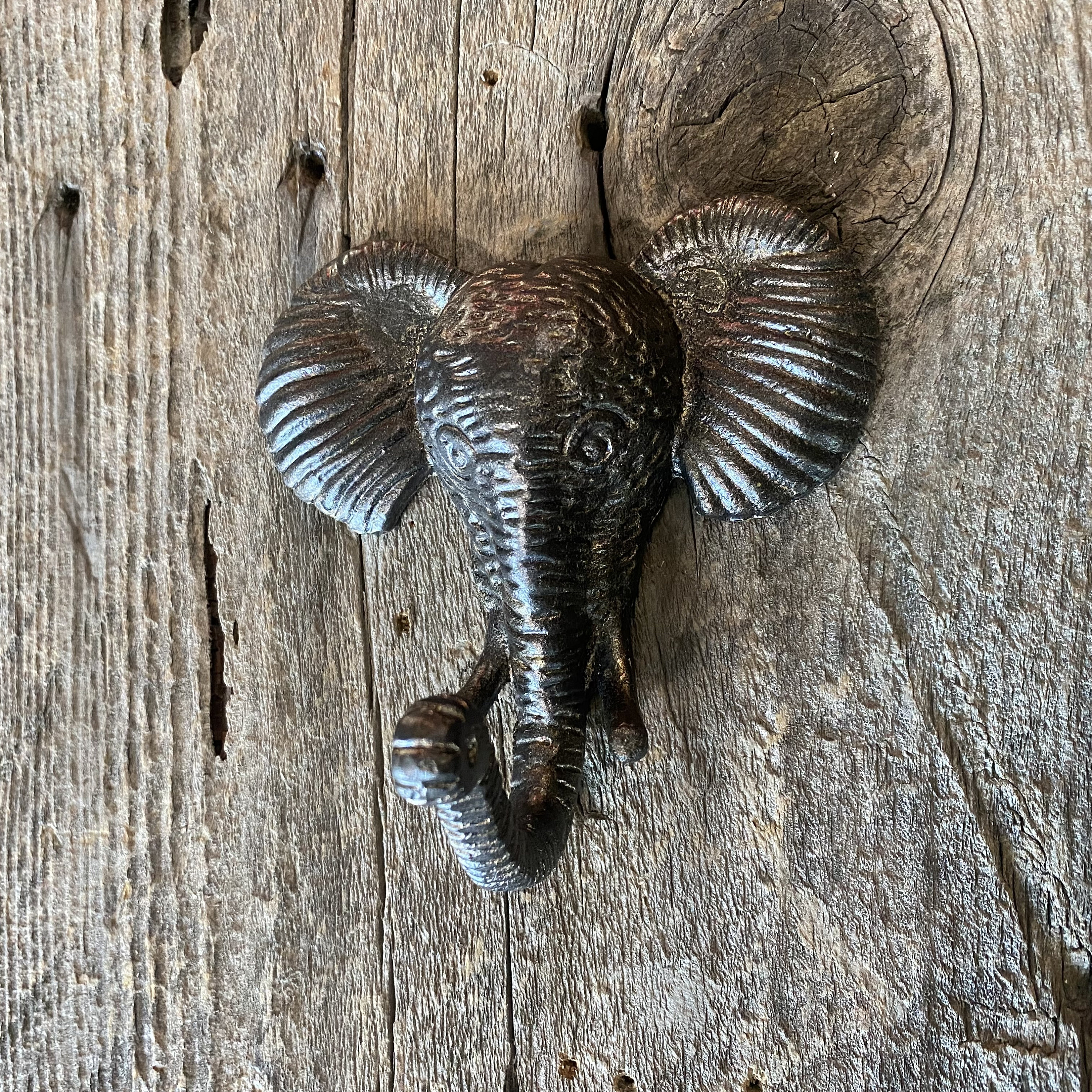 Elephant Wall Hook Wall Mount Elephant Head Hook Cast Iron Coat Hanger Rustic Country Wall Hook Elephant Wall Hook Coat Hanger Etsy UK
