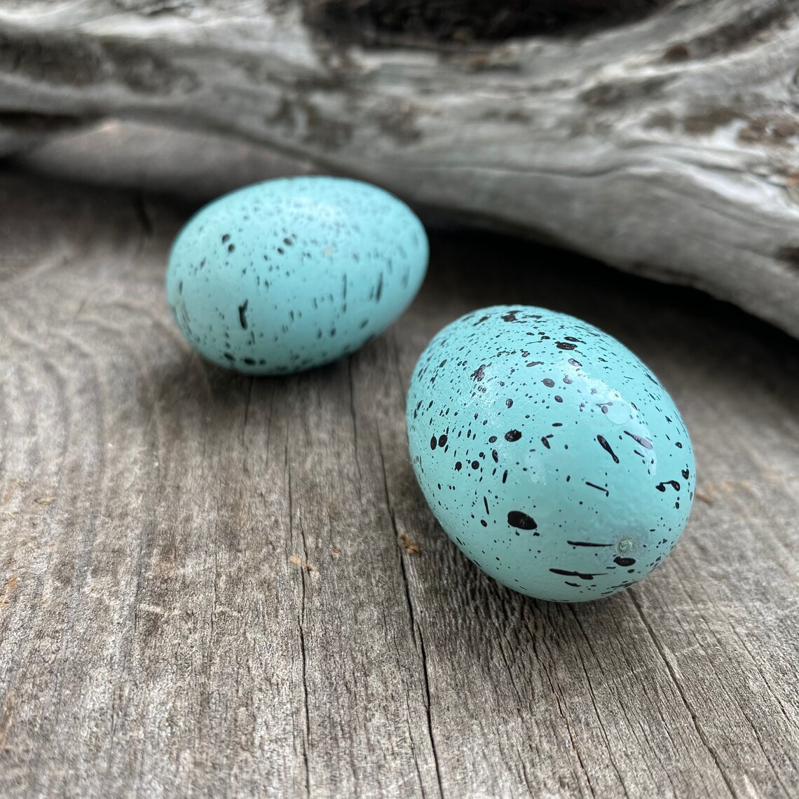 Mittlere Holz Vogel Ei von Hand bemalt realistische Vogel Ei | Etsy