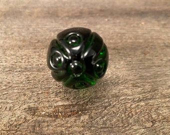 Bouton en verre, bouton en verre vert émeraude, bouton de style unique en verre, bouton en verre vert de campagne de ferme, boutons et tirettes