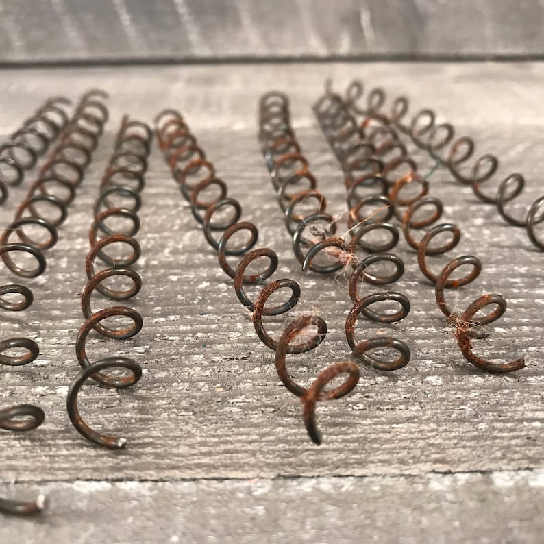 Vintage Rusty Coil Springs, Steampunk Industrial Metal Art Supply, Lot ...