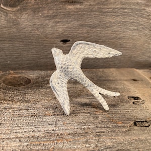 Vittvättad gjutjärnsknopp för byrå, Flying Bird, lådhandtag, Hemförbättringsbeslag
