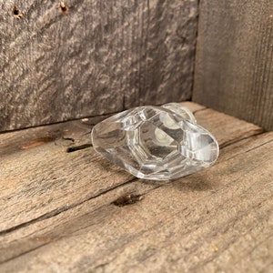 Glass Faceted Knobs, Old Fashioned Decorative Furniture Pulls, Glass Drawer Knob, Cabinet Replacement Knobs
