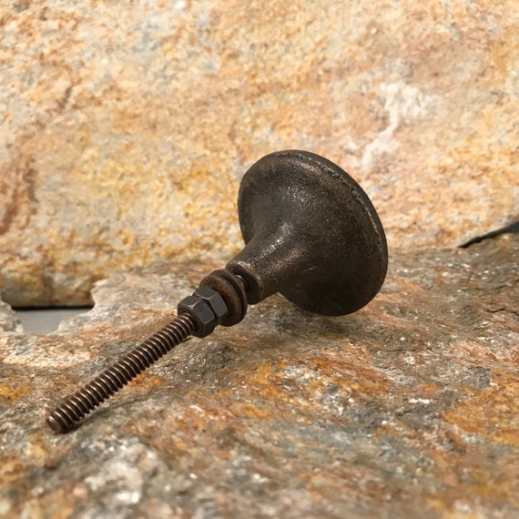 Cast Iron Knob Flower Design Bronze Dresser Drawer Pull Etsy