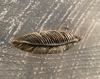 Cast Iron Leaf Cabinet Knob, Bronze Dresser Drawer Pull Home Improvement Hardware