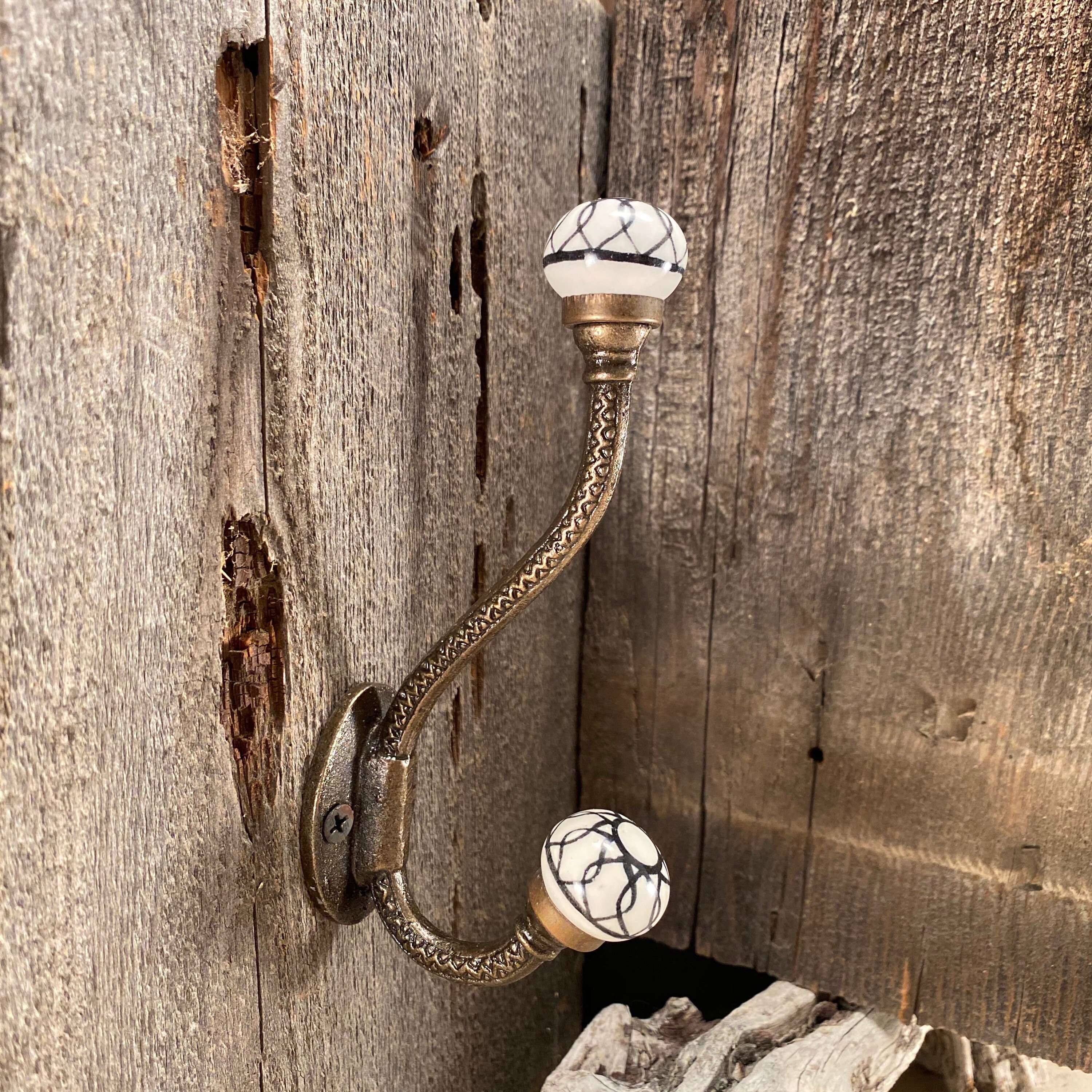 Porcelain towel hook sale