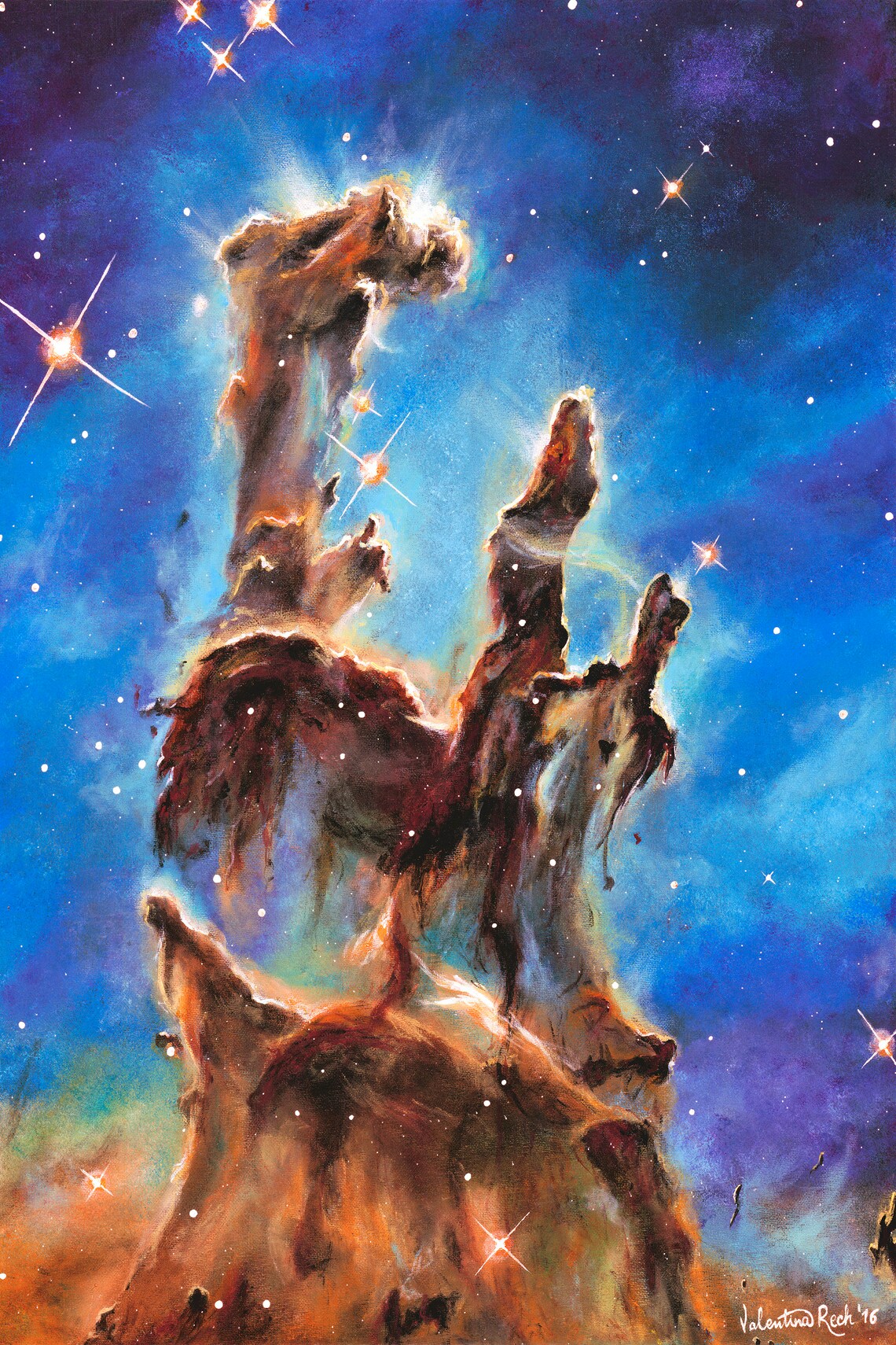 FINE ART PRINT Pillars of Creation design high Etsy