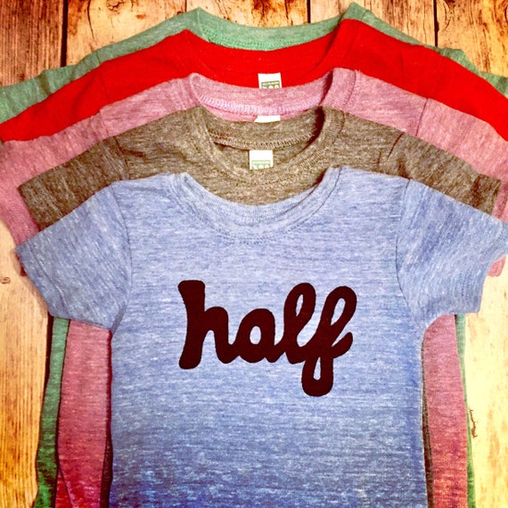 Babies Half Birthday Shirt 6 Month Old Milestone Eco Triblend Etsy