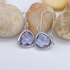 Lilac Pendant Earrings | Province Pendant Earrings | Sterling Silver Earrings | Gift for Her earrings