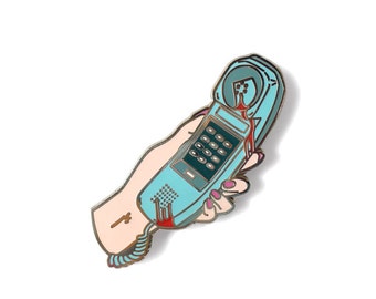 Phone&#39;s Dead Hard Enamel Pin