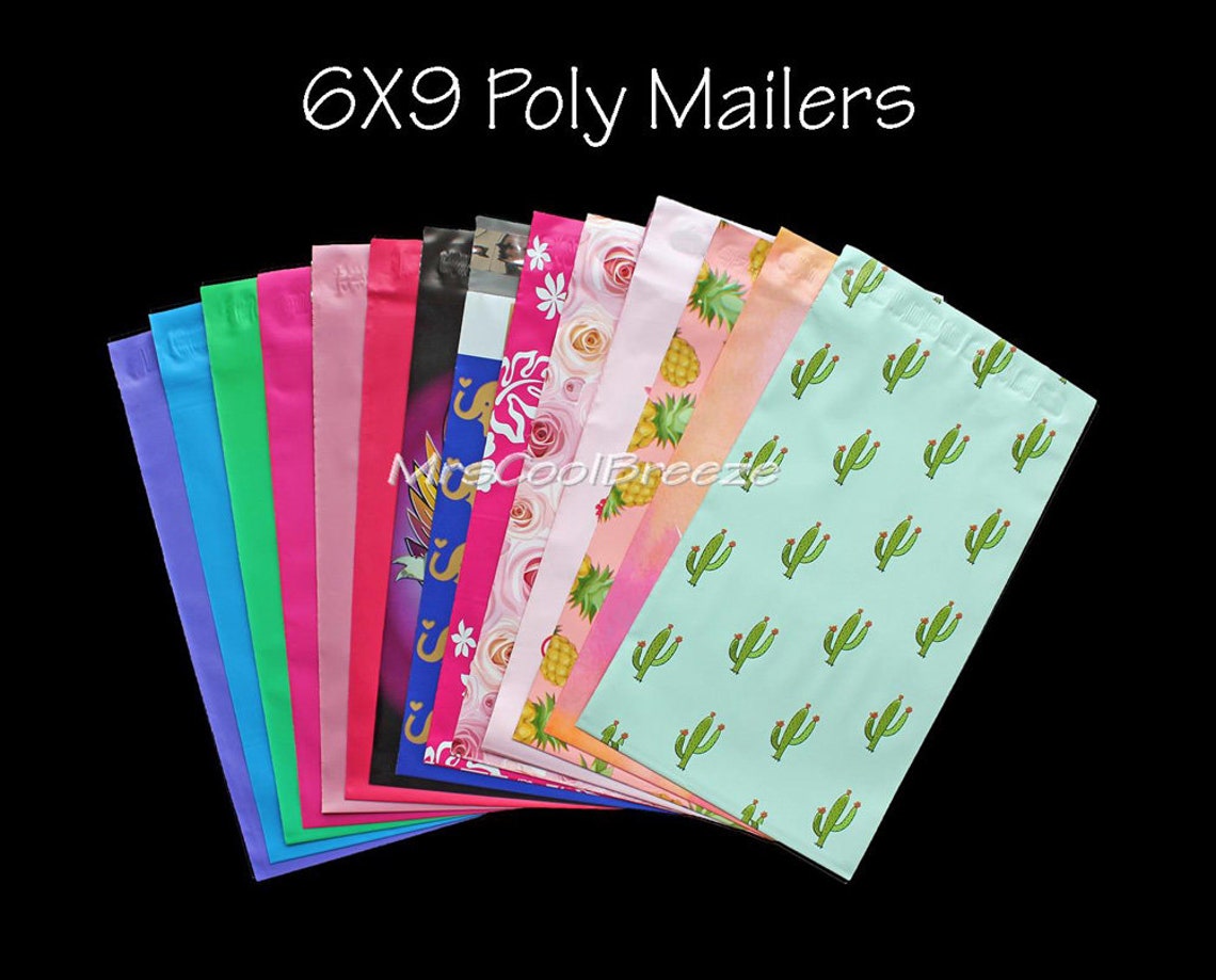 50/60/80/90 BUYERS CHOICE 6X9 Poly Mailers Flat Designer Etsy