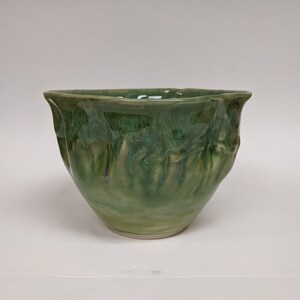 Pottery bowl, ceramic bowl, bowl, salad bow, green bowl, handmade bowl, serving dish, handmade pottery, pottery, ceramics, handmade ceramics
