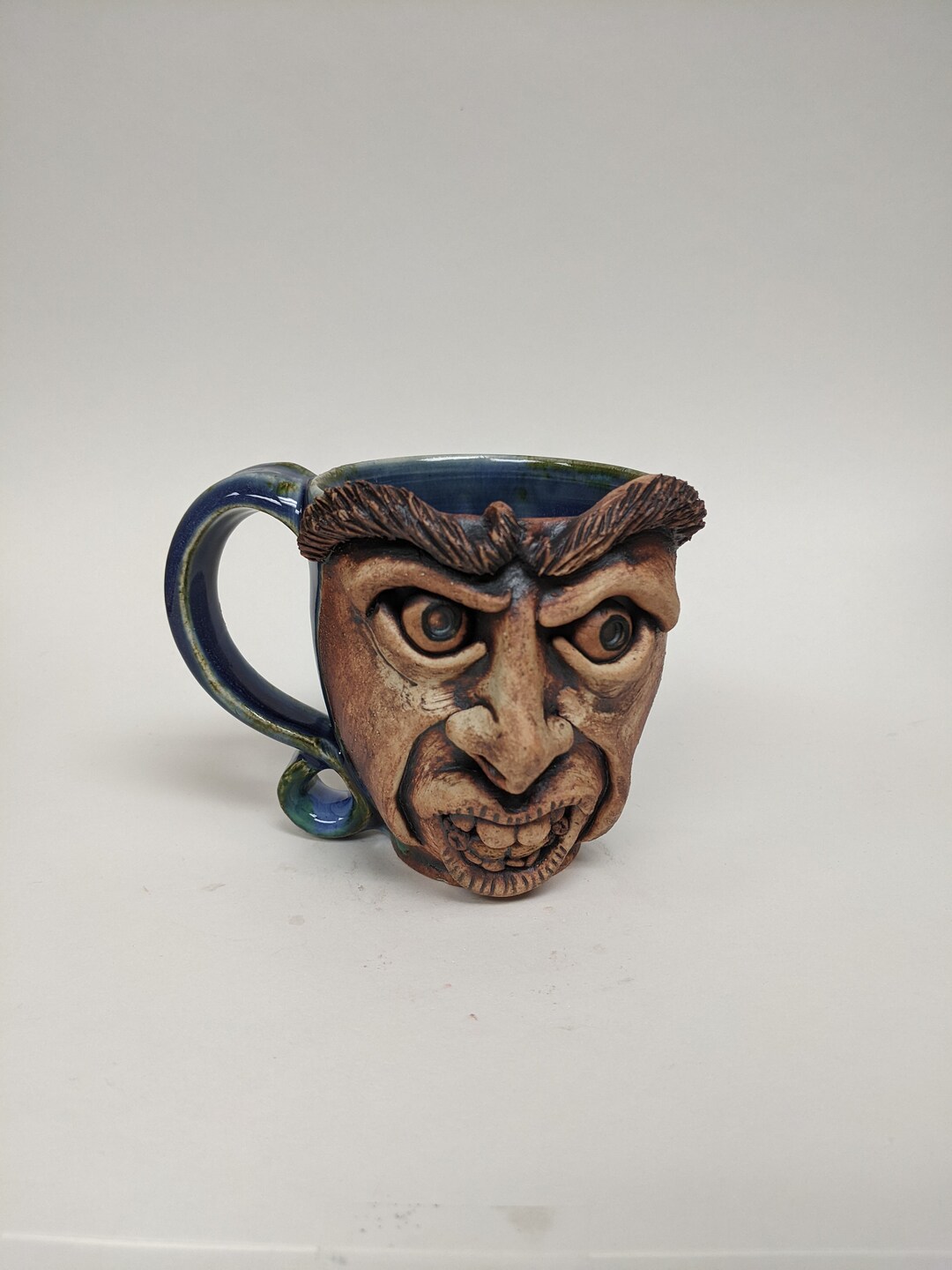 Ceramic Face Mug Face Mug Pottery Face Mug Pottery Mug Etsy