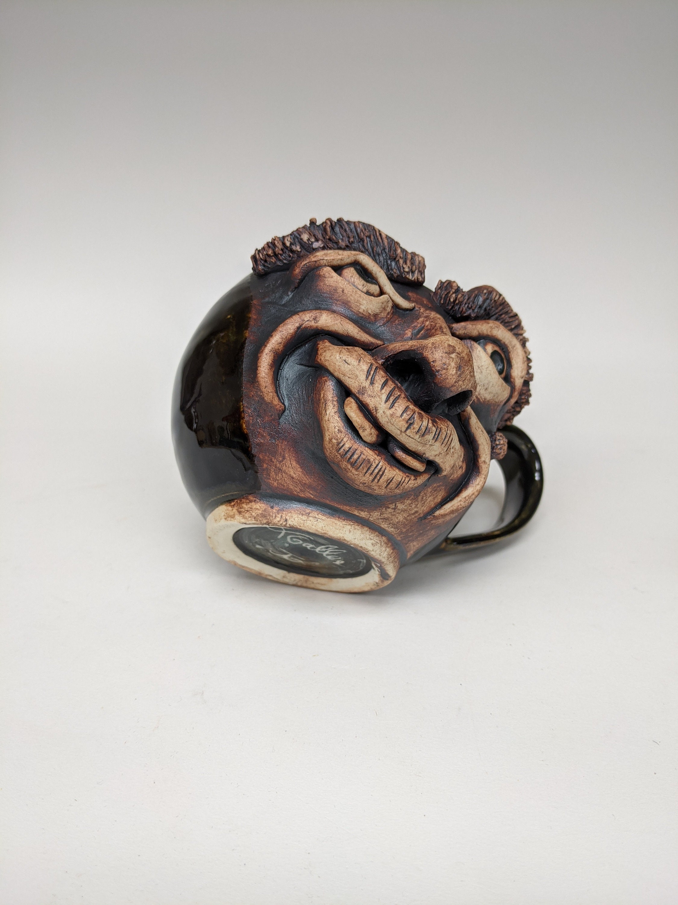 Ceramic Face Mug Face Mug Pottery Face Mug Handmade Mug Etsy