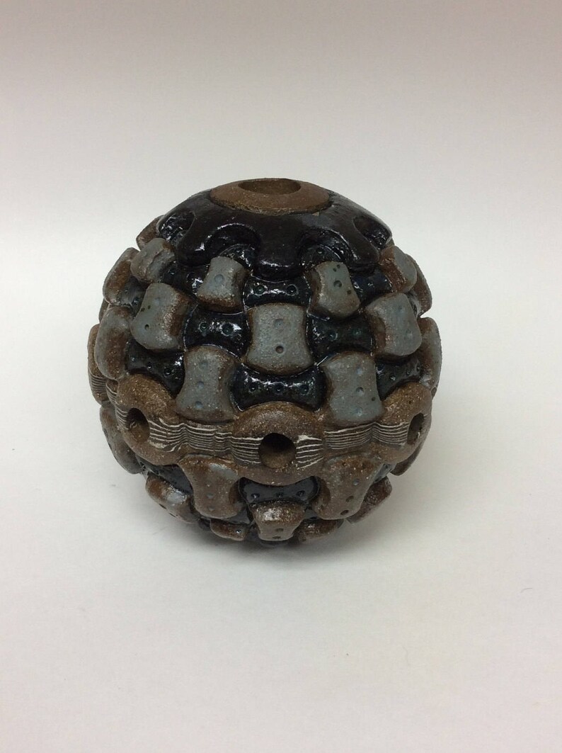 Carved ceramic sphere ceramic sphere ceramic orb clay | Etsy
