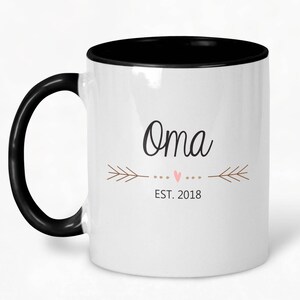 Oma Est 2019, New Oma Mug, Oma Mug, Gift for New Oma , Baby Shower Gift, New Baby Gift, Oma Est 2020 Mug, Mothers Day Gift, Reveal Mug, MD9