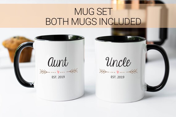 aunt and uncle mug set