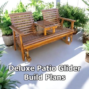 Patio Glider Bench Glider Woodworking Build Plan