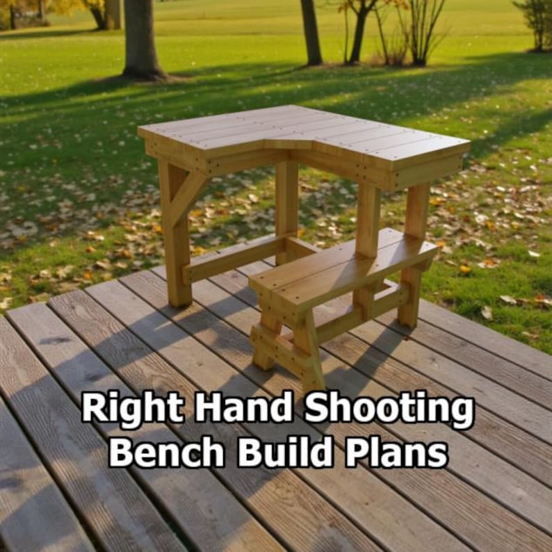 Right Hand Shooting Bench Build Plans - PDF Download - Etsy