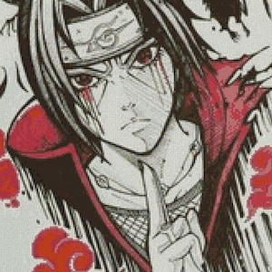 Grille de point de croix Itachi